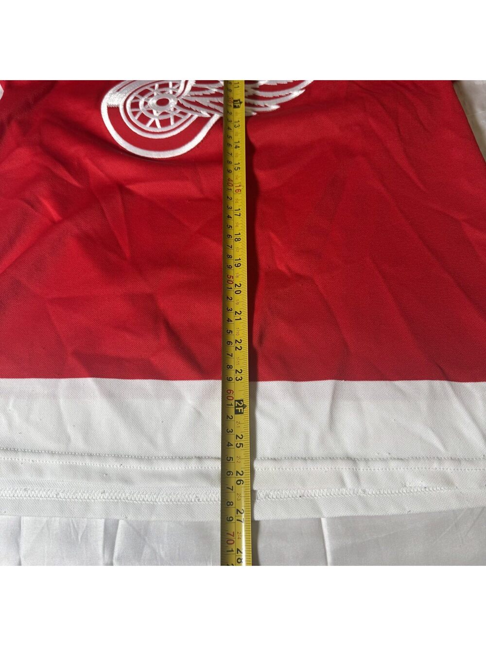 Vintage 90s Bauer Detroit Red Wings NHL Hockey Jersey Made In Canada Sz S - Picture 7 of 8
